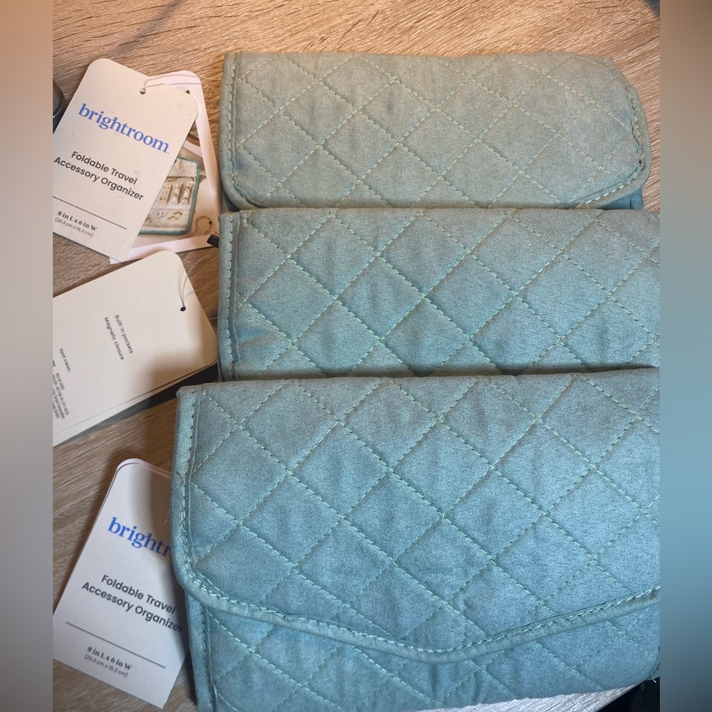 3: Folding Travel Accessory Organizer Green - Brightroom™